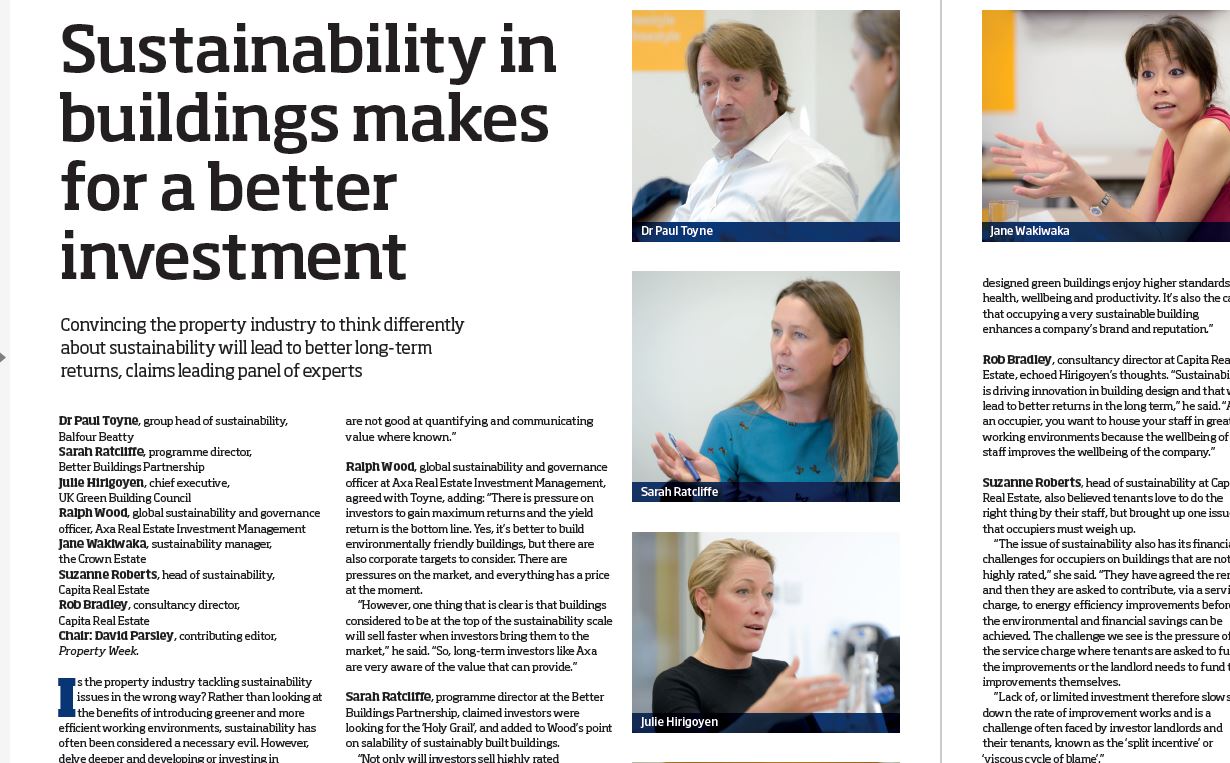 Sustainability in Buildings Makes for a Better Investment