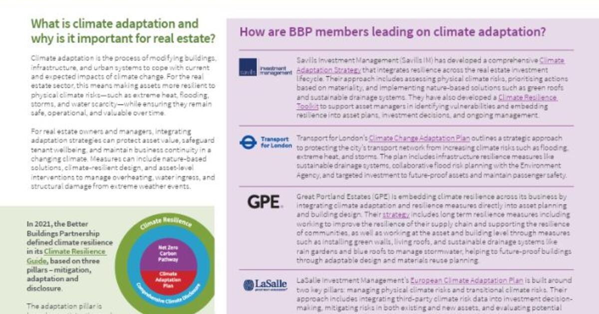 Climate Adaptation: Insights from BBP Members | Better Buildings ...