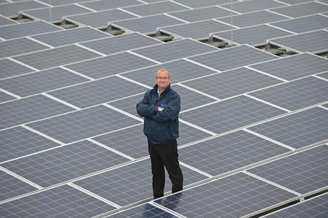 The sun shines on British Land in Peterborough