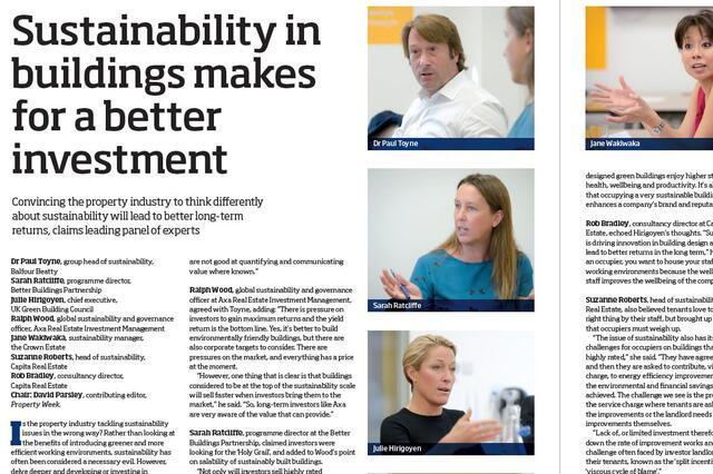 Sustainability in Buildings Makes for a Better Investment